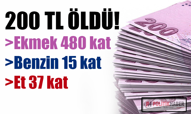 200 lira 3 yılda pula döndü