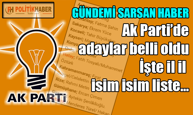 Ak Parti'de gündemi sarsan kulis!