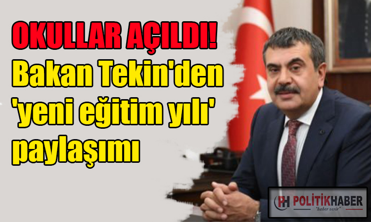 Bakan Tekin: Ben çok heyecanlıyım!