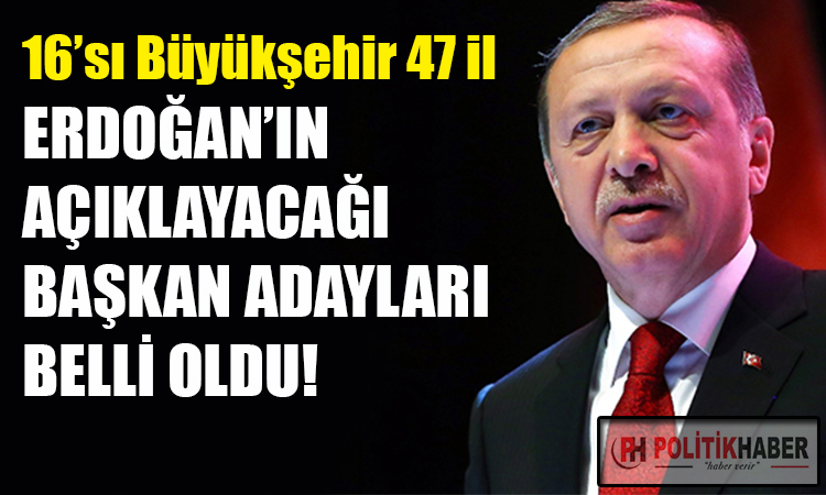 Erdoğan'ın açıklayacağı adaylar belli oldu!