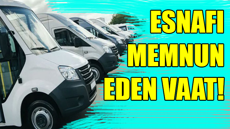 Esnafı sevindiren vaat!