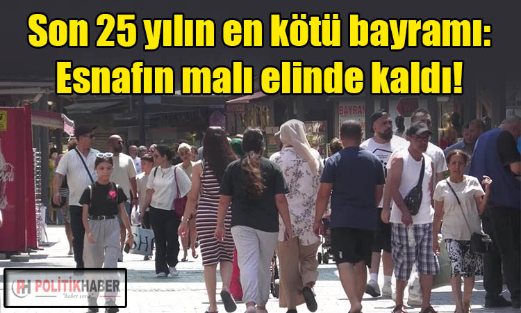 Esnafın malı elinde kaldı!