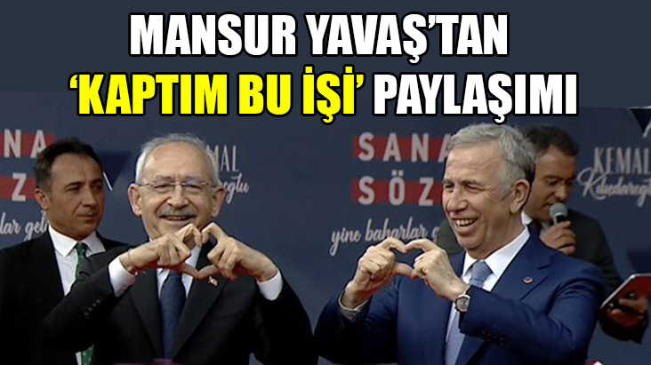 Mansur Yavaş'tan 'kalp' paylaşımı