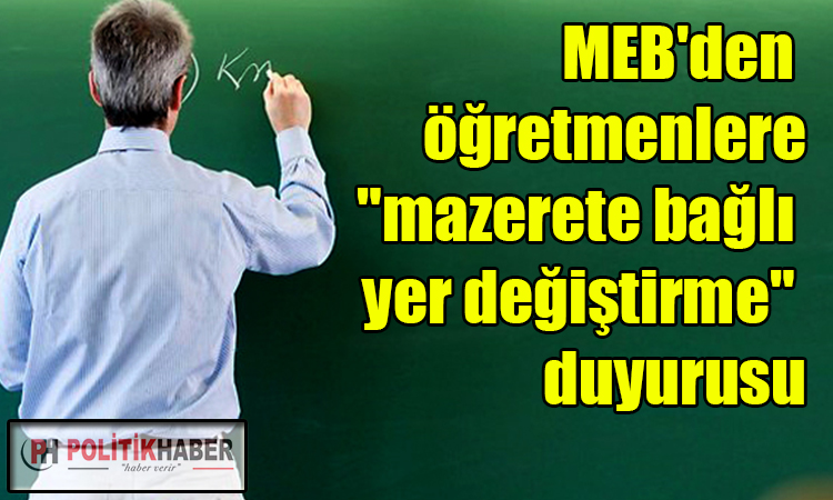 MEB'den öğretmenlere duyuru!