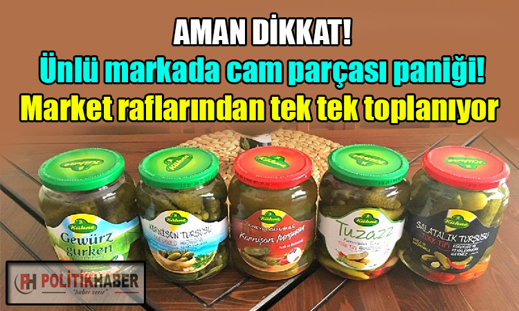 O markada cam parçası paniği!