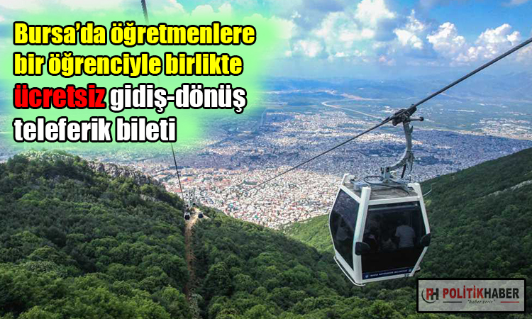 Öğretmenlere ücretsiz teleferik bileti!