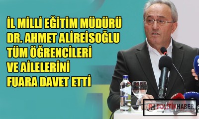 Alireisoğlu'ndan öğrenci ve velilere davet!