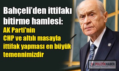 Bahçeli'den ittifaktan çekilme sinyali!