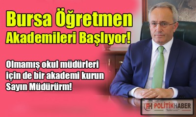 Bursa Öğretmen Akademileri başlıyor!