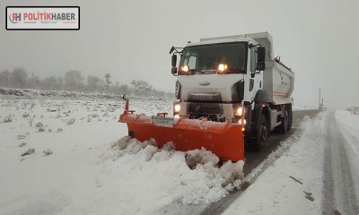 Büyükşehir, karla mücadele sürüyor!