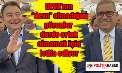 Deva Partisi Bursa'da şok istifa!