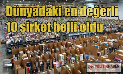 Dünyadaki en değerli 10 şirket belli oldu!