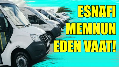 Esnafı sevindiren vaat!