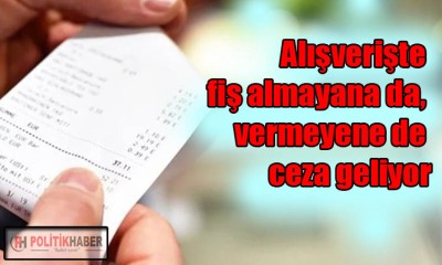 Fiş almayana 5 bin lira ceza geliyor!