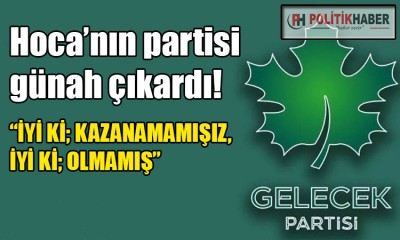 Gelecek Partisi'nden Kılıçdaroğlu tepkisi!