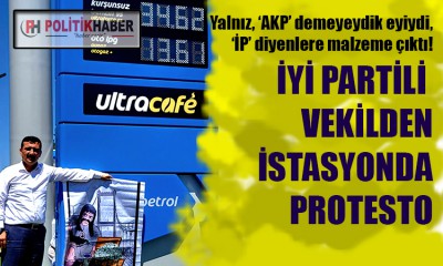 İYİ Partili vekilden zam protestosu!