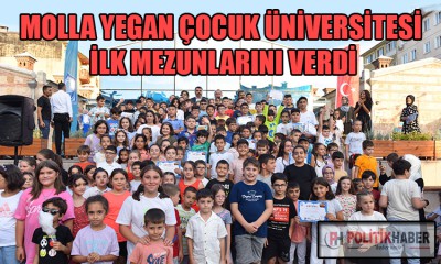 Molla Yegan'da mezuniyet coşkusu!