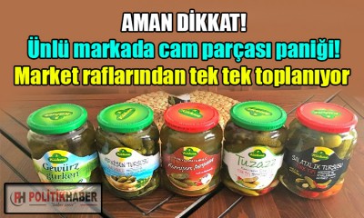 O markada cam parçası paniği!