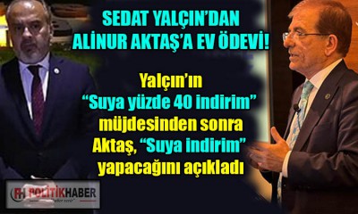 Sedat Yalçın'dan Alinur Aktaş'a ev ödevi!